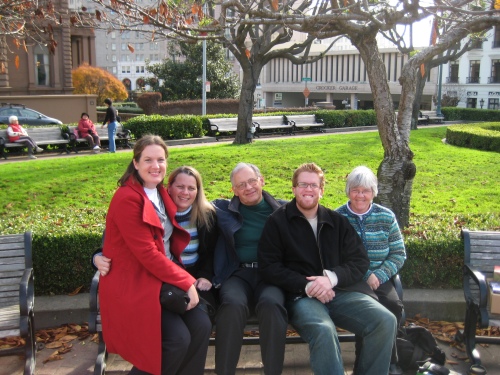 Christmas 2009 Family Photo (Grace Cathedral, San Francisco).